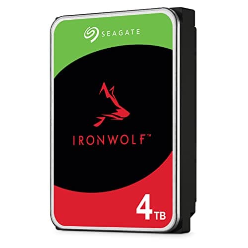 Image of Seagate IronWolf, 4 TB, NAS, Internal Hard Drive, CMR 3.5 Inch, SATA, 6GB/s, 5,900 RPM, 64MB Cache, for RAID Network Attached Storage, 3 year Rescue Services (ST4000VN008)