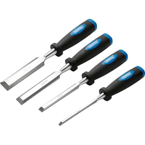 Image of Draper 83351 Bevel Edge 4-Piece Wood Chisel Set