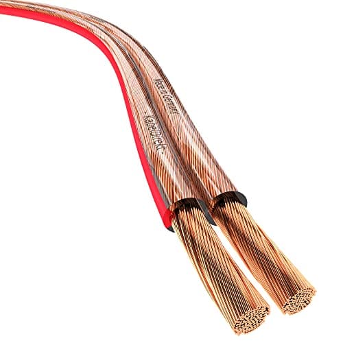 Image of KabelDirekt – Pure Copper Stereo Audio Speaker Wire & Cable – Made in Germany – 2x2.5mm² – 15m – (For Hifi Speakers and Surround Sound Systems, Pure Copper, with polarity markings)