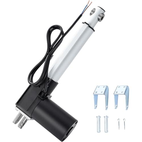 Image of JQDML 1320lbs/6000N Linear Actuator 12V 6inch/150mm Stroke Heavy Duty Electric Actuator Speed 4mm/s with Mounting Brackets,for Massage Bed, Table Lift, Window Opener,Door Opener