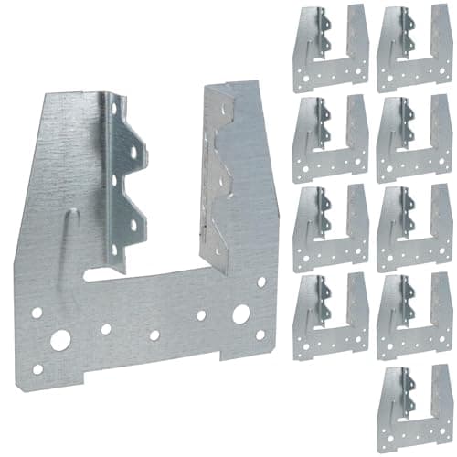 Image of 38mm Truss Clips Galvanised Brackets Fasteners Fixings Rafters to Wall Plates 10pc