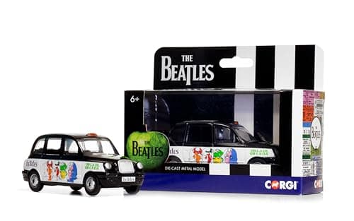 Image of Corgi Diecast Model Cars - CC85931 The Beatles London Taxi 'Ob-La-Di, Ob-La-Da' - Men & Women Souvenir Gifts from UK - Small Die Cast Toy Car Models for Boys, Gift for Motor Enthusiasts