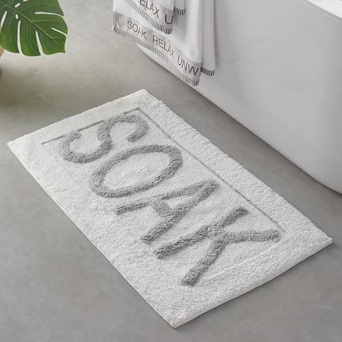 Image of Catherine Lansfield Soak 50x80cm Bath Mat White
