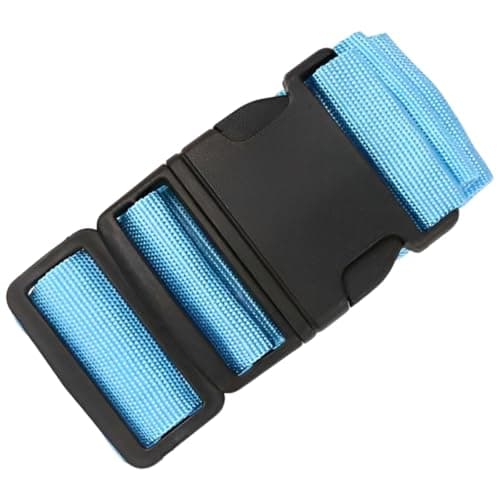 Image of KINDOYO Luggage Suitcase Straps - Travel Accessories Thickened Luggage Belt with Quick Release Buckle, Adjustable Travel Luggage Straps for Suitcase Baggage, Blue, 1 Piece