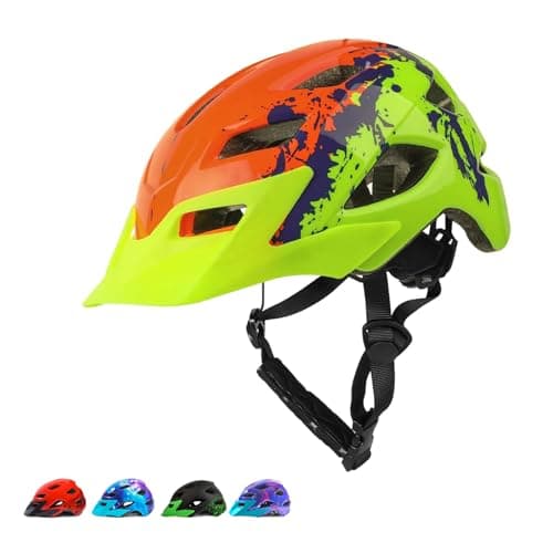 Image of Kids Helmet, Boys Girls Bike Helmet Ages 3-13 Multi-Sport Children Helmet for Bicycle Scooter Skating Cycling