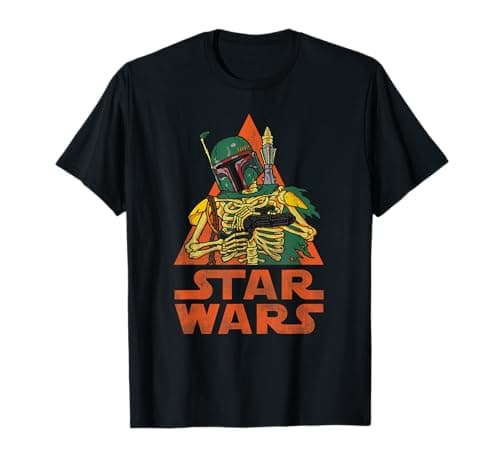 Image of Star Wars Boba Fett Skeleton Halloween Costume T-Shirt