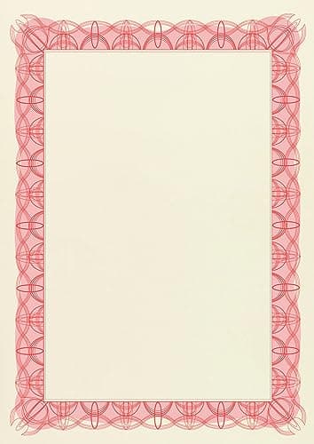 Image of Computer Craft Certificate Papers with Foil Seals 90gsm A4 Reflex Red Ref CCC2010 [Pack of 30]