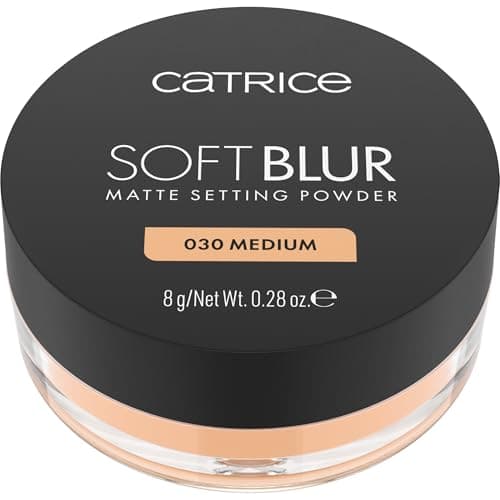 Image of Catrice Soft Blur Matte Setting Powder 030 Medium for a mattified finish, breathable powder, long-lasting for setting make-up, lightweight formula, 8g