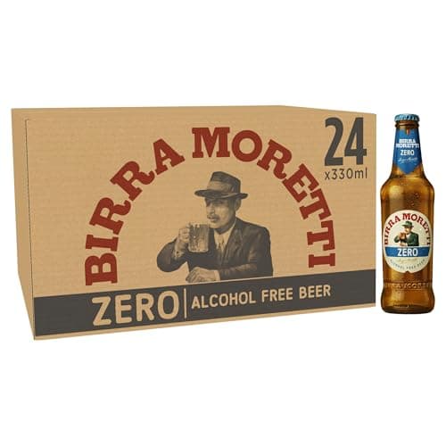 Image of Birra Moretti Zero Alcohol-Free Bottle Beer,6 x 4 x 330ml