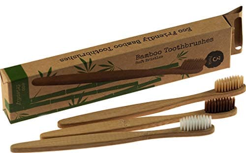 Image of Eco Friendly Bamboo Toothbrushes x3