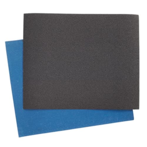Image of Sealey ES232840 Emery Sheet Blue Twill 230 x 280mm 40Grit Pack of 25