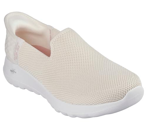 Image of Skechers Women's Go Walk Joy Vela Hands Free Slip-ins Sneaker, Cream White, 7 UK