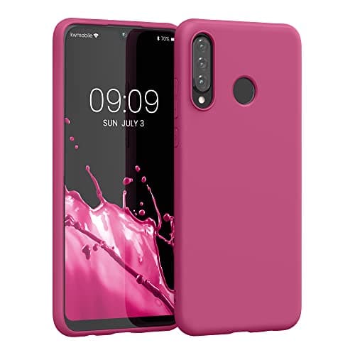 Image of kwmobile Case for Huawei P30 Lite Case - Soft Cover - Shockproof TPU Material - Wireless Charging - Raspberry Pink