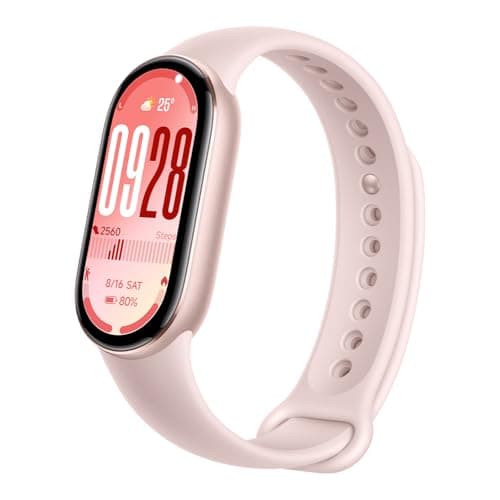 Image of XIAOMI Smart Band 10 Fitness Tracker, 44mm AMOLED Display, 21Day Battery Life, 150 Sports Modes,Sleep Monitoring, 5ATM Waterproof, Compatible With Android and IOS – Mystic Rose