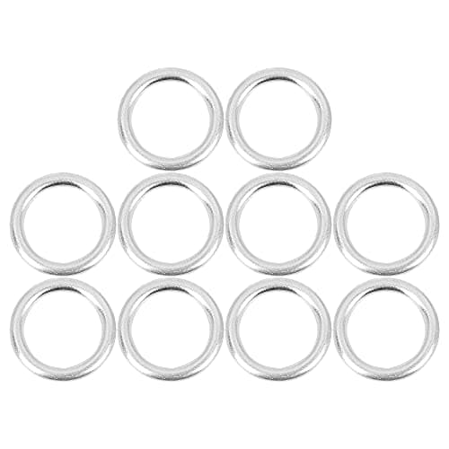 Image of X AUTOHAUX 10pcs Durable M14 Car Oil Drain Plug Gaskets for Audi Q7 N-013-815-7