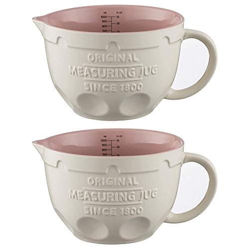 Image of Mason Cash Innovative Kitchen Measuring Jug 1 Liter Cream (Pack of 2)
