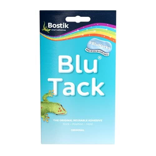 Image of Bostik Blu Tack, Multipurpose Reusable Adhesive, Clean, Safe and Easy to Use, Non-Toxic, Regular Size