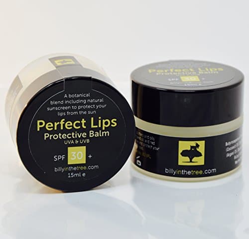 Image of Perfect Lips protective balm SPF 30 PLUS by Billy in the Tree. 100% natural blend including botanical sunscreen to protect your lips from the sun