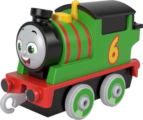 Image of Thomas & Friends Toy Train, Percy Diecast Metal Engine, Push-Along Vehicle for Preschool Pretend Play, HBY22