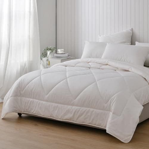 Image of LAVANCE Australian Wool Duvet, Woolmark Certified 100% Australian Wool, 350GSM filling, 330TC Cotton Cover Comforter(King, 7.5TOG)