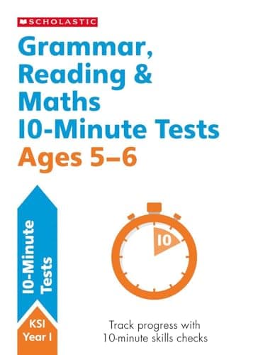 Image of Quick test grammar, reading and maths activities for children ages 5-6 (Year 1). Perfect for Home Learning. (10 Minute SATs Tests)