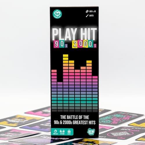 Image of PLAY HIT - 90s & 2000s Music Trivia Board Game for Adults & Teens - Fun Party Game with Karaoke & Blind Test - Card Game for Game Night - Music Quiz - Gift for Music Lovers (UK Edition)