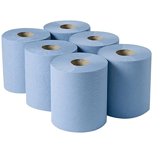 Image of 2Work 3-Ply Centrefeed Roll 135m Blue (Pack of 6) 2W00083