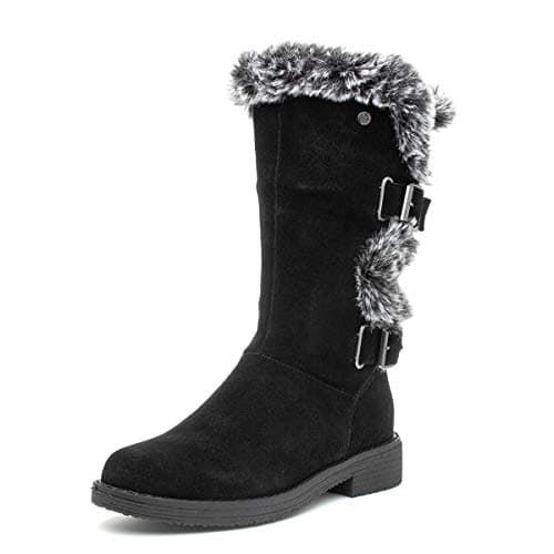 Image of Hush Puppies Women's Megan Mid Calf Boot, Black, 6 UK