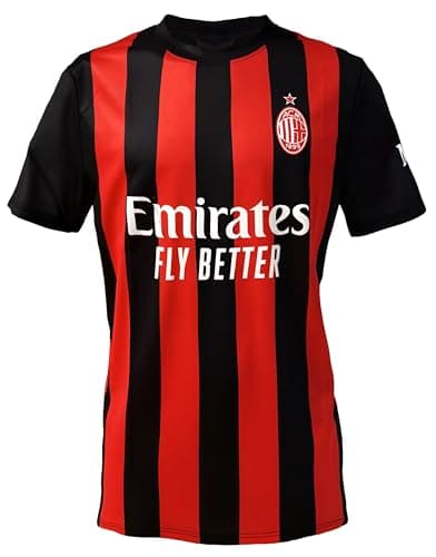 Image of Official Milan Football Shirt 2025/2026 – Milan 25 26 Neutral Replica Jersey – Gift Idea for Milanists Fans – Adult Boy, Home (Home), M