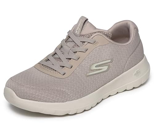 Image of Skechers Go Walk Joy Womens Runners Trainers Lace Up Comfort Taupe 4 (37)