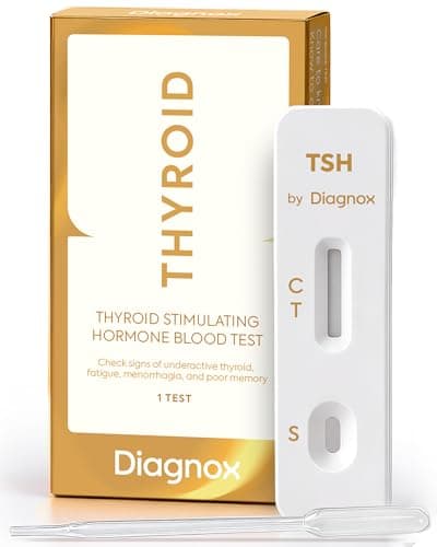 Image of Thyroid Testing Kit – Easy At-Home TSH Blood Test | 10-Minute Results, Lab-Grade Accuracy | Early Screening for Hypothyroidism | Thyroid Self-Test Kit (1 Count)