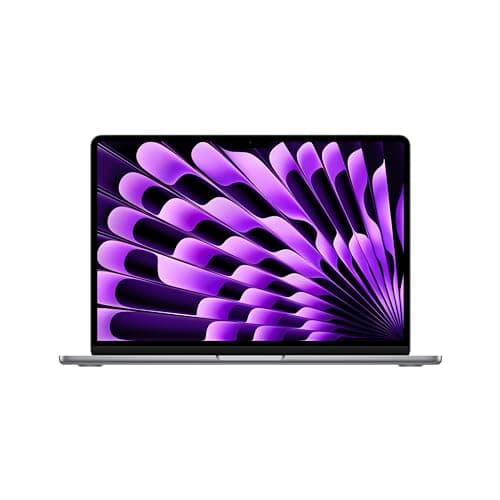 Image of 2024 Apple MacBook Air with M3 Chip 8-core CPU / 10-core GPU (13.6-inch, 8GB RAM, 256GB SSD) (QWERTY English) Space Grey (Renewed)