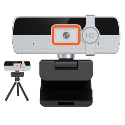 Image of Nolansend 4K Webcam for PC, with Noise-Cancelling Microphone & Privacy Cover, USB Plug&Play Computer Web Camera for Laptop/Desktop, Video Calling,Conferencing, Youtube, Zoom, Skype, Facetime