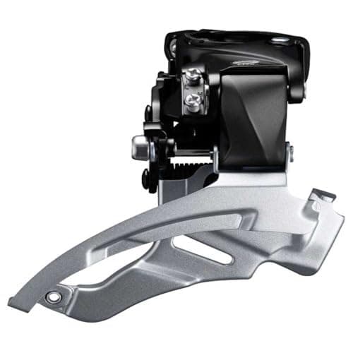 Image of Shimano FD-M2000 Altus 9-speed MTB front derailleur, conventional swing, dual-pull