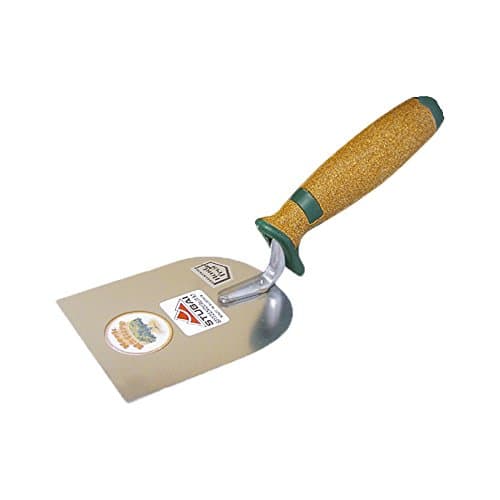 Image of Stubai 427213KG Stainless Plasterer's Spatula with Cork Handle, Silver/Brown, 40 mm