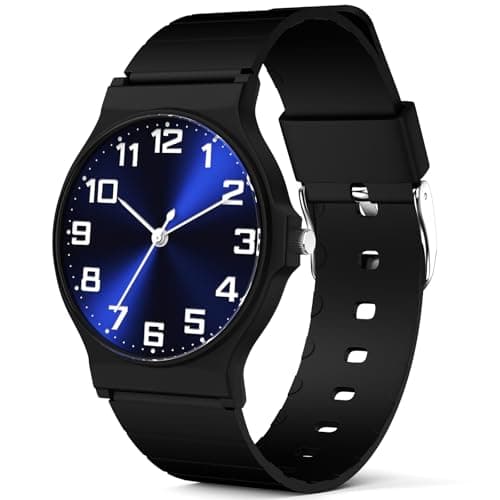 Image of SOCICO Kids Analog Watch Boys, 30M Waterproof Sports Watch for Teen for Ages 8-16, Easy to Read Children's Watch Kids Great Birthday Gifts Christmas Day(Dark Blue)