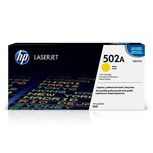 Image of HP Q6472A 502A Original LaserJet Toner Cartridge, Yellow, Single Pack
