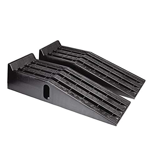 Image of KATSU Plastic Car Ramps, 2 PCs Heavy Duty Garage Ramps for Lifting Automotive Vehicles Workshop Car Service and Repair 161918