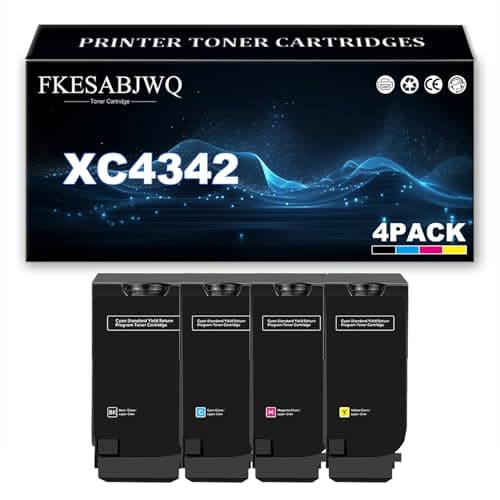 Image of Compatible Toner Cartridges for Lexmark XC4342 XC4352 Printer, High Yield 24B7518 24B7515 24B7516 24B7517 Toner Cartridge Replacement,4 Colors-1 Pack