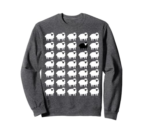 Image of Memorabilia Sheep That Is Black and White other Sheep Sweatshirt