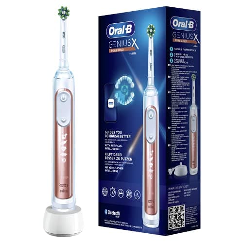 Image of Oral-B Genius X 80354127 electric toothbrush Adult Oscillating toothbrush Pink gold, White