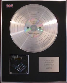 Image of SUPERTRAMP CD Platinum Disc- CRIME OF THE CENTURY
