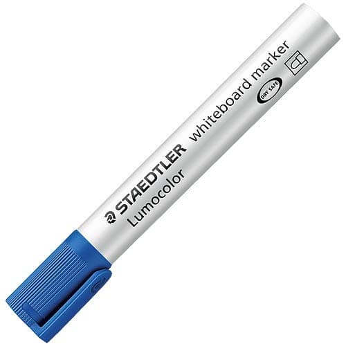 Image of STAEDTLER LUMOCOLOR WHITEBOARD MARKER 351 trazo 2 mm. punta cónica Azul 351-3