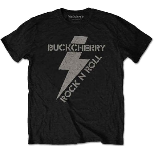 Image of Rockoff Trade Men's Buckcherry Bolt T - Shirt, Black (Black Black), Small