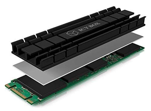 Image of Icy Box Heatsink, aluminium, removable again, IB-M2HS Black 2280