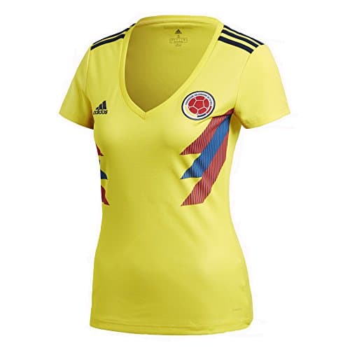 Image of adidas FIFA World Cup Colombia 2018 Women's T-Shirt, Bright Yellow/University Navy, XXL