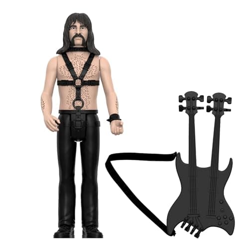 Image of Super7 Spinal Tap Reaction Figures Wave 02 - Derek Smalls (None More Black) Action Figure