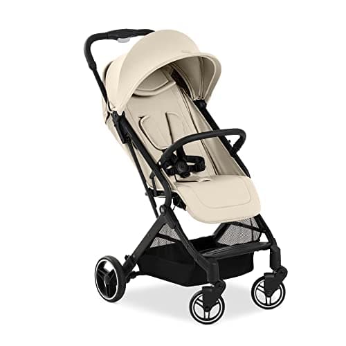 Image of hauck Travel N Care Plus Travel Buggy with Reclining Function, Only 7.2 kg, UV Protection 50+, Maximum Load 25 kg (22 kg Child + 3 kg Basket), Small Foldable (Vanilla)