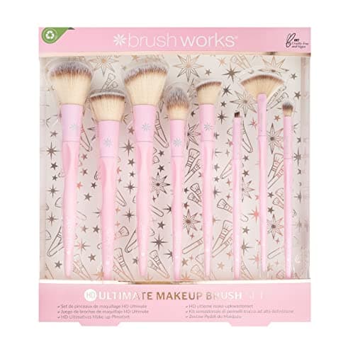 Image of Brushworks Ultimate Makeup Brush Set One Size,Pink