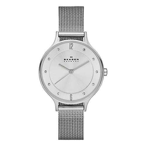 Image of Skagen Watch for Women Anita Lille, Three Hand Movement, 30 mm Silver Stainless Steel Case with a Stainless Steel Mesh Strap, SKW2149